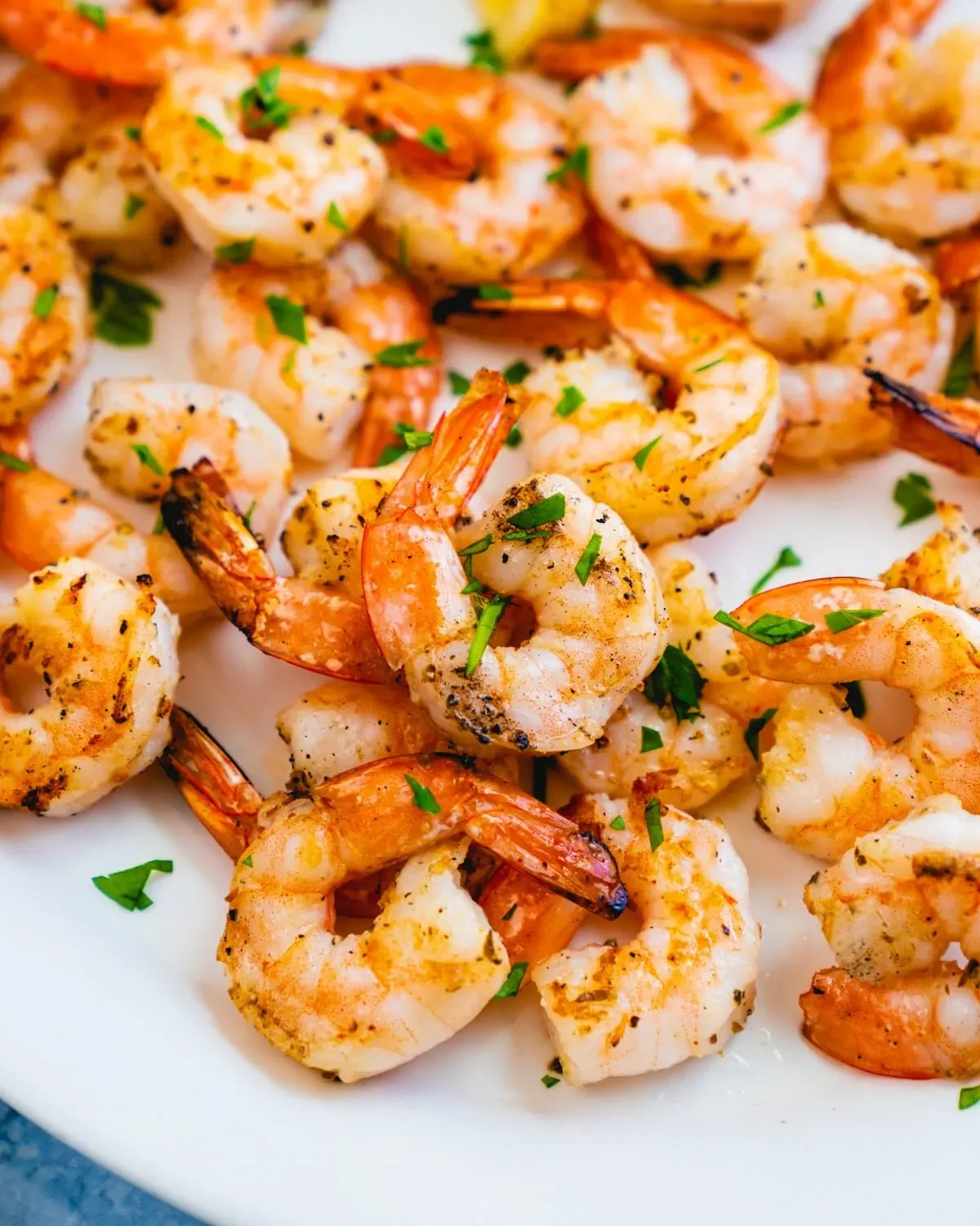 Camarones con mantequilla y ajo