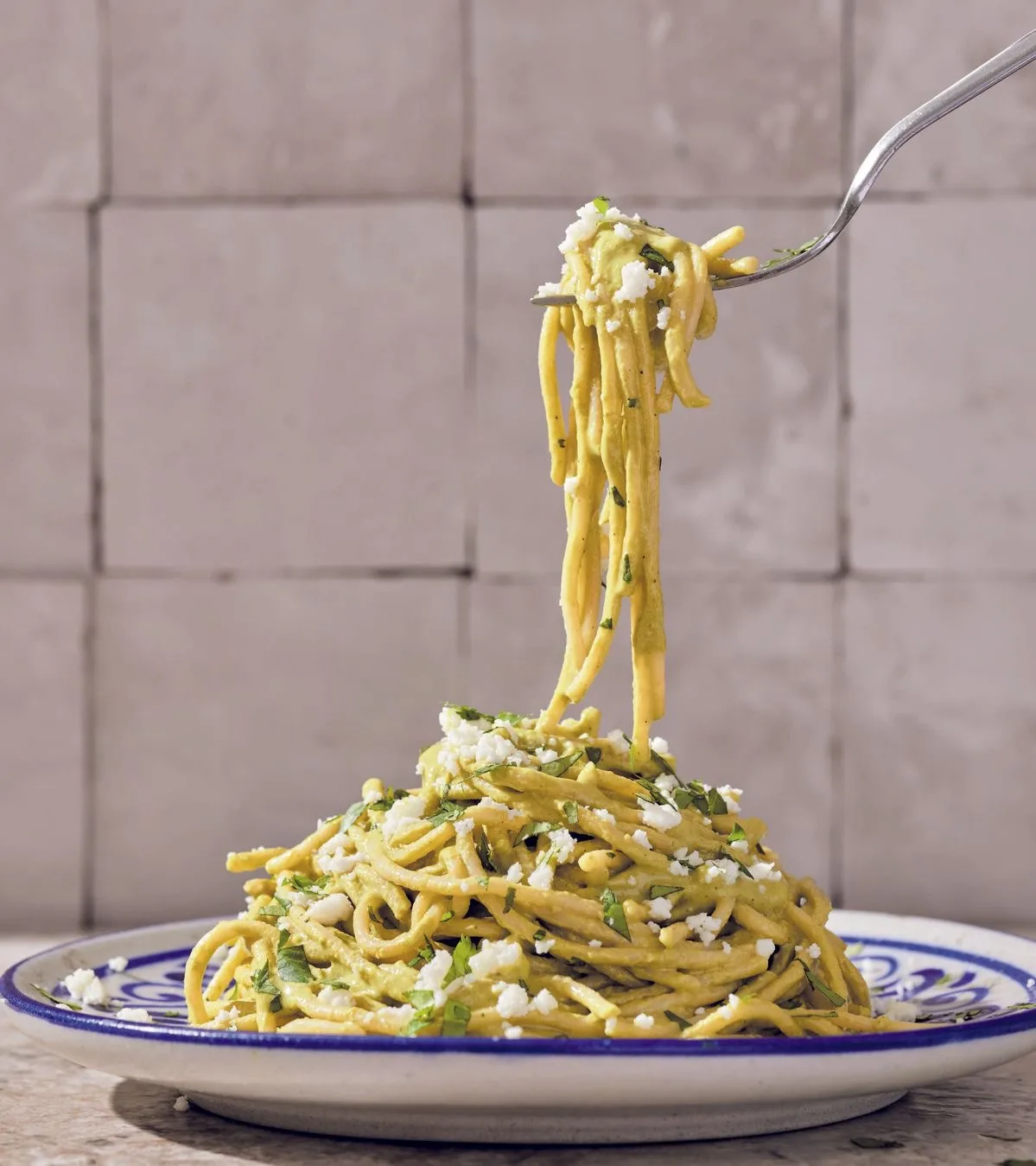 Espagueti verde poblano