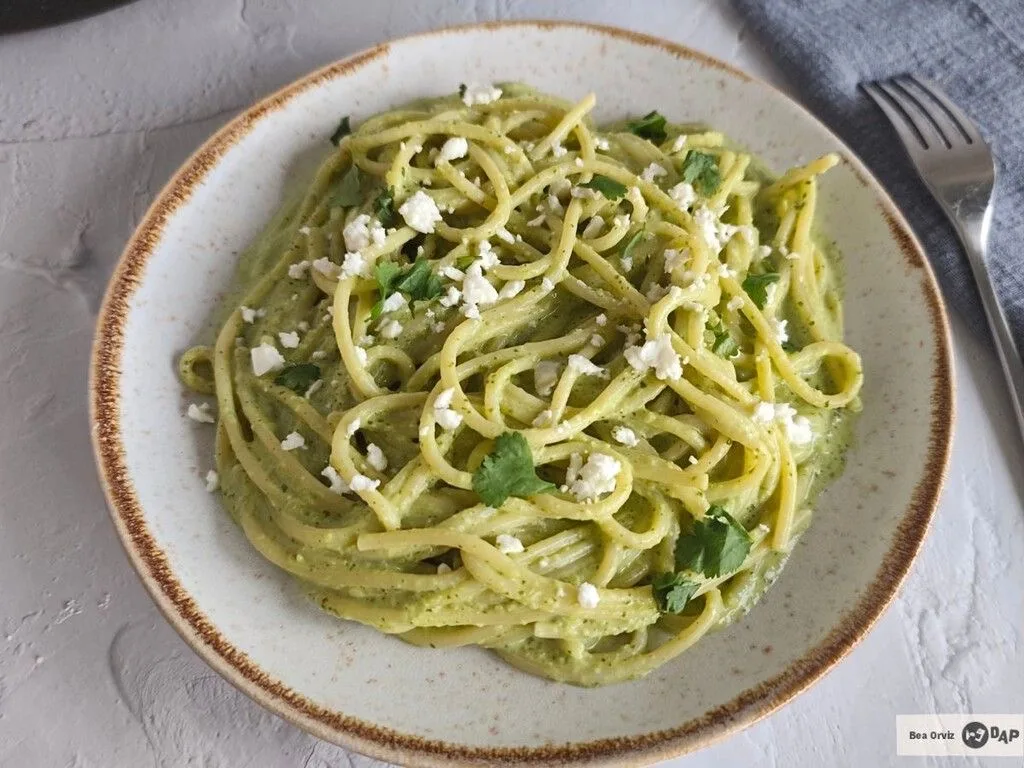 Spaghetti with Poblano Peppers