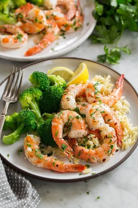Shrimp with Butter and Garlic