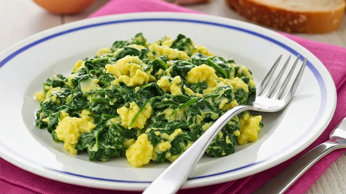Eggs with Spinach
