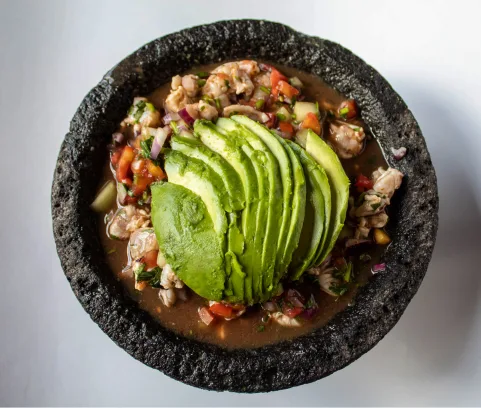 Ceviche de camarón estilo Sinaloa
