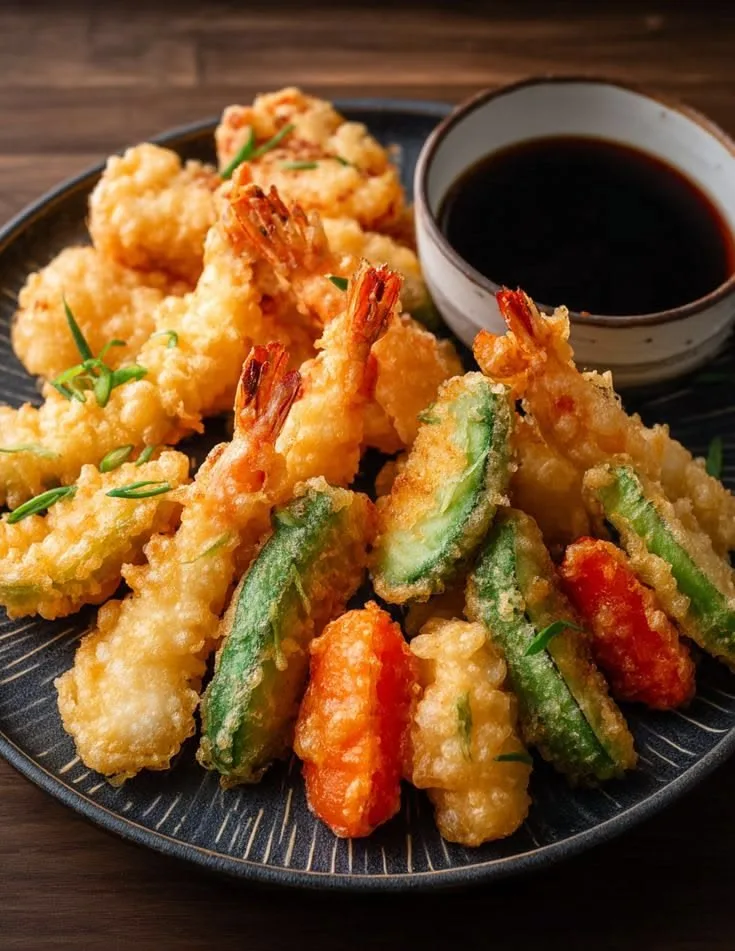 Tempura de Camarón y Verduras