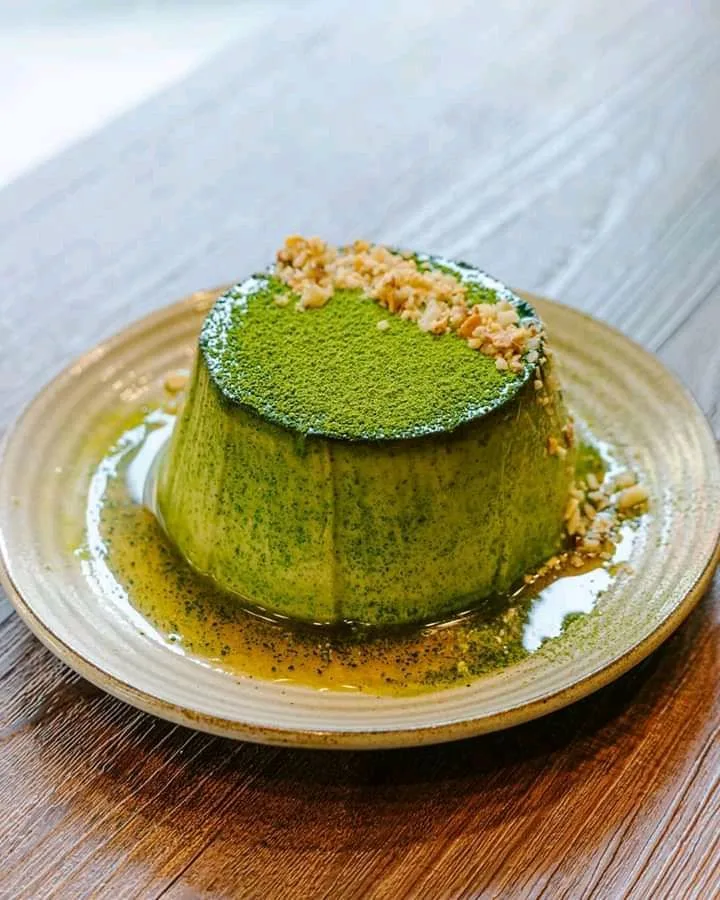 Pudín de Matcha